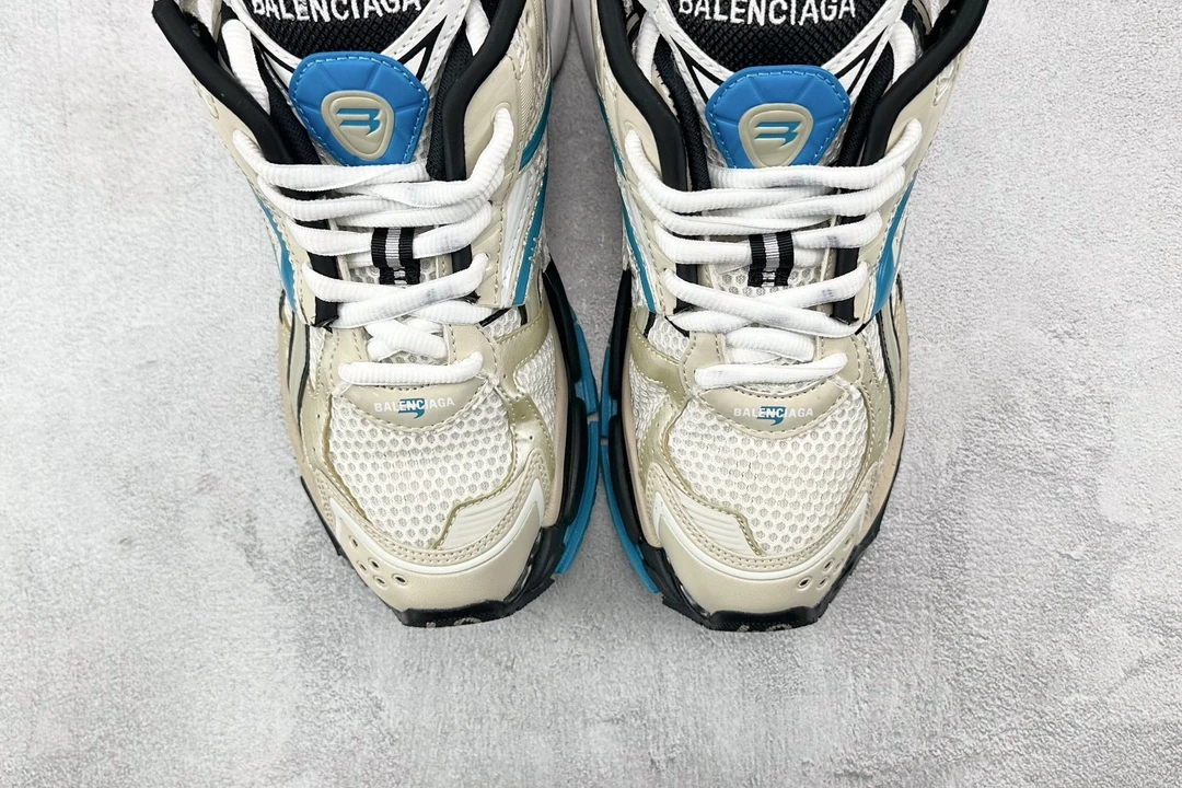 Balenciaga Runner White Blue Black Designer Sneaker