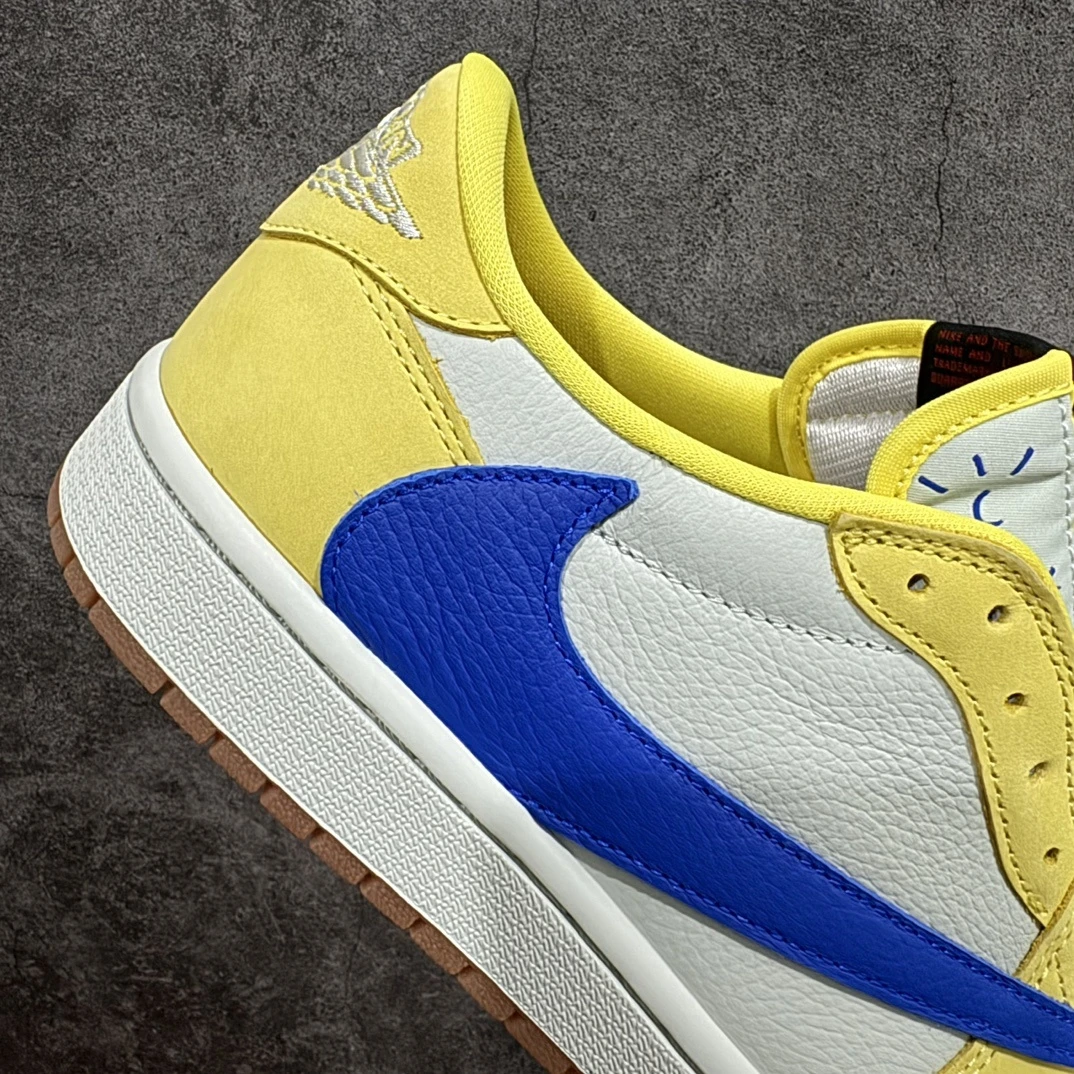 Nike Air Jordan 1 Low OG "Yellow & Royal Blue" – Men's Premium Low-Top Sneakers