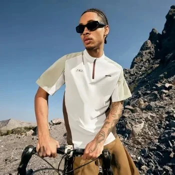 Breathable Cycling Zip T-Shirt