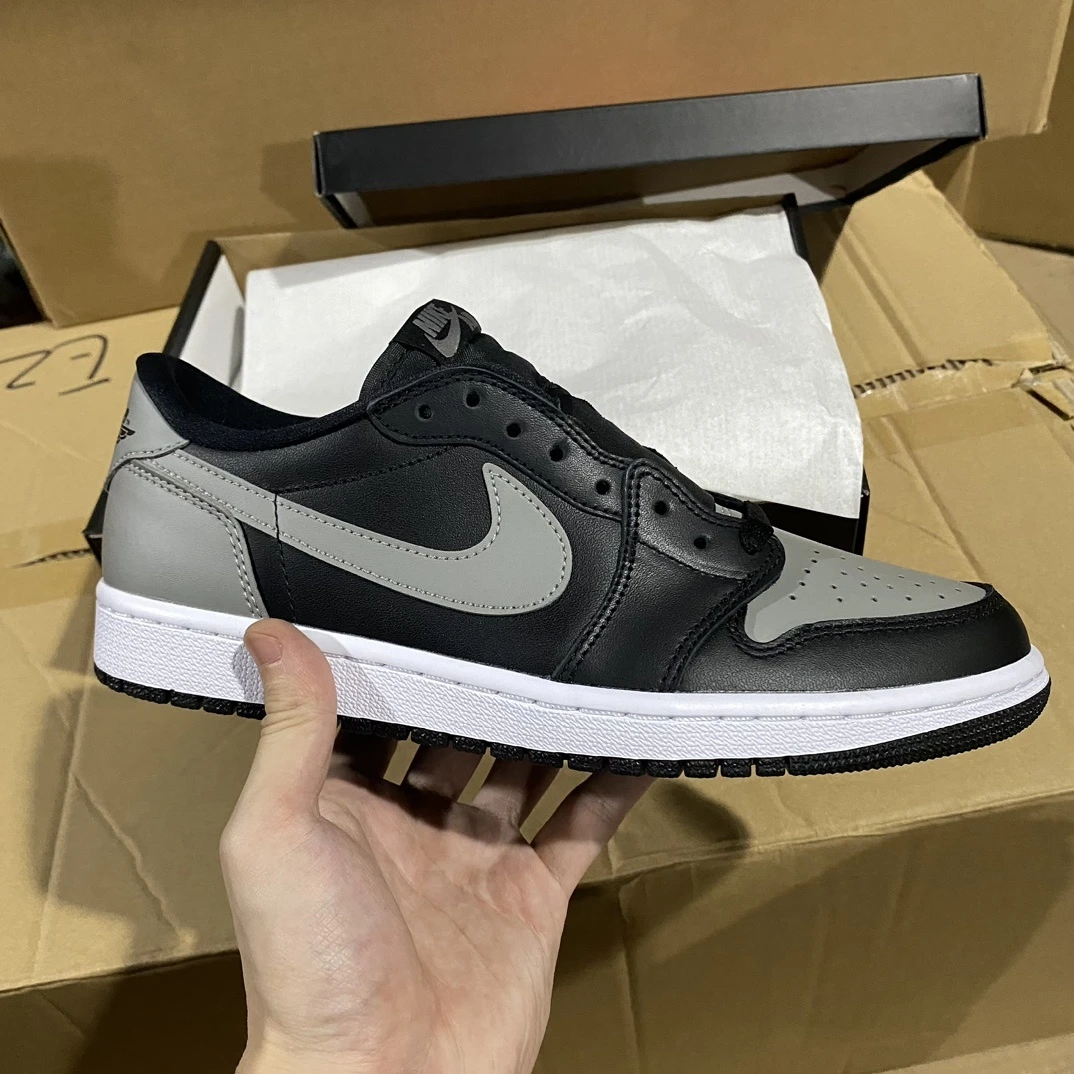 Air Jordan 1 Low Sneakers – Black/Smoke Grey