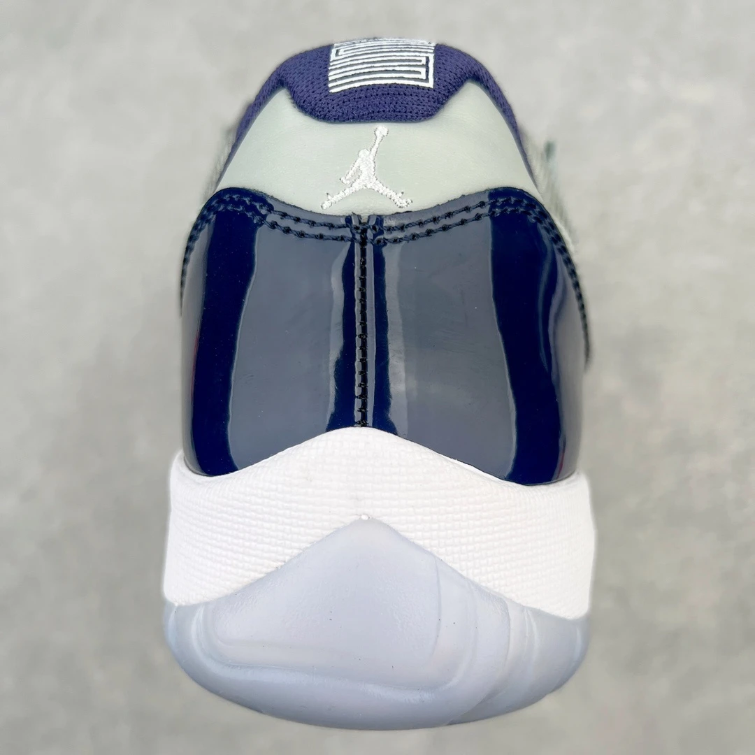 Air Jordan 11 Low "White, Navy Blue & Purple" Premium Sneakers
