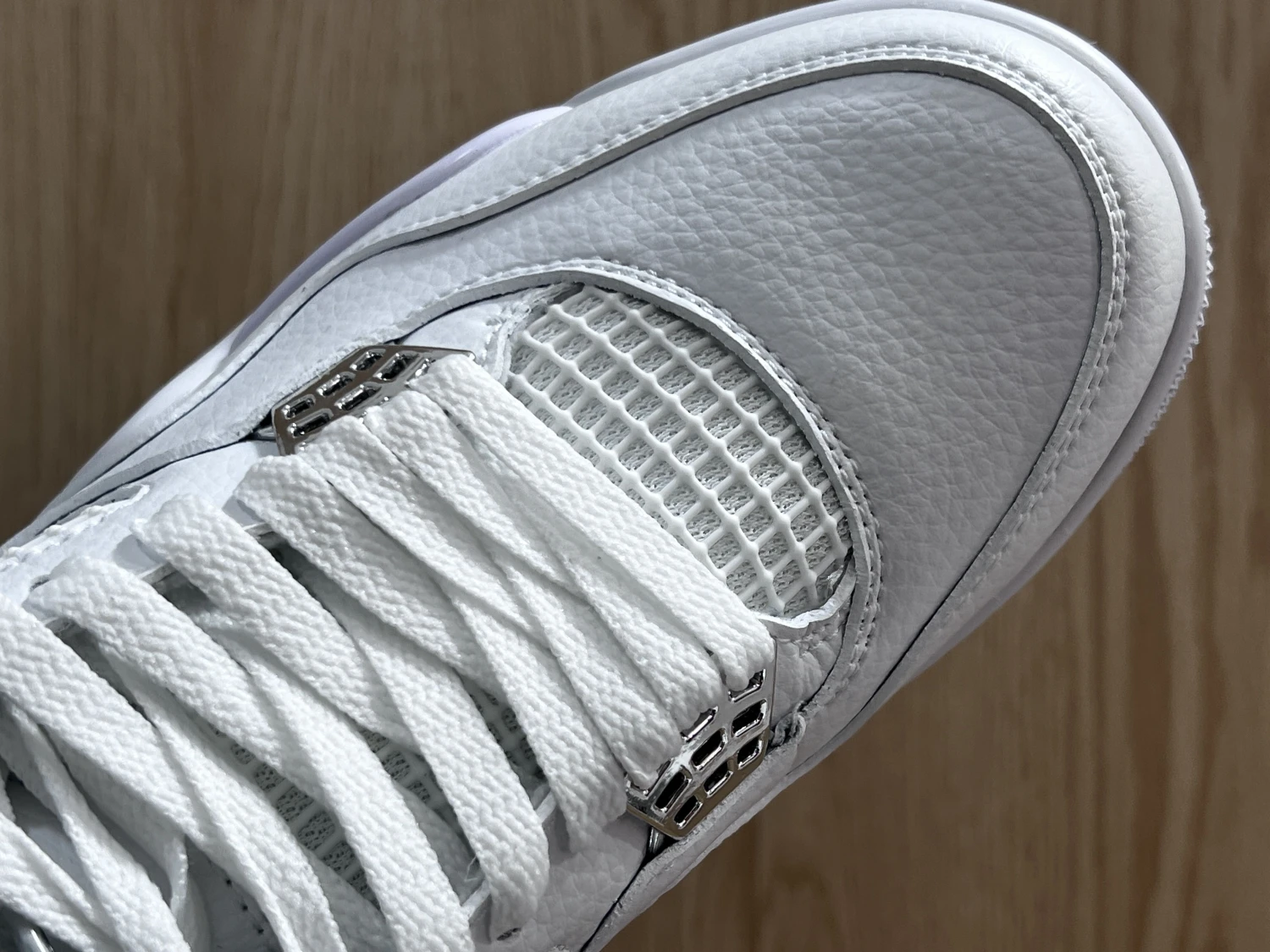 Air Jordan 4 Retro Triple White Premium Sneaker