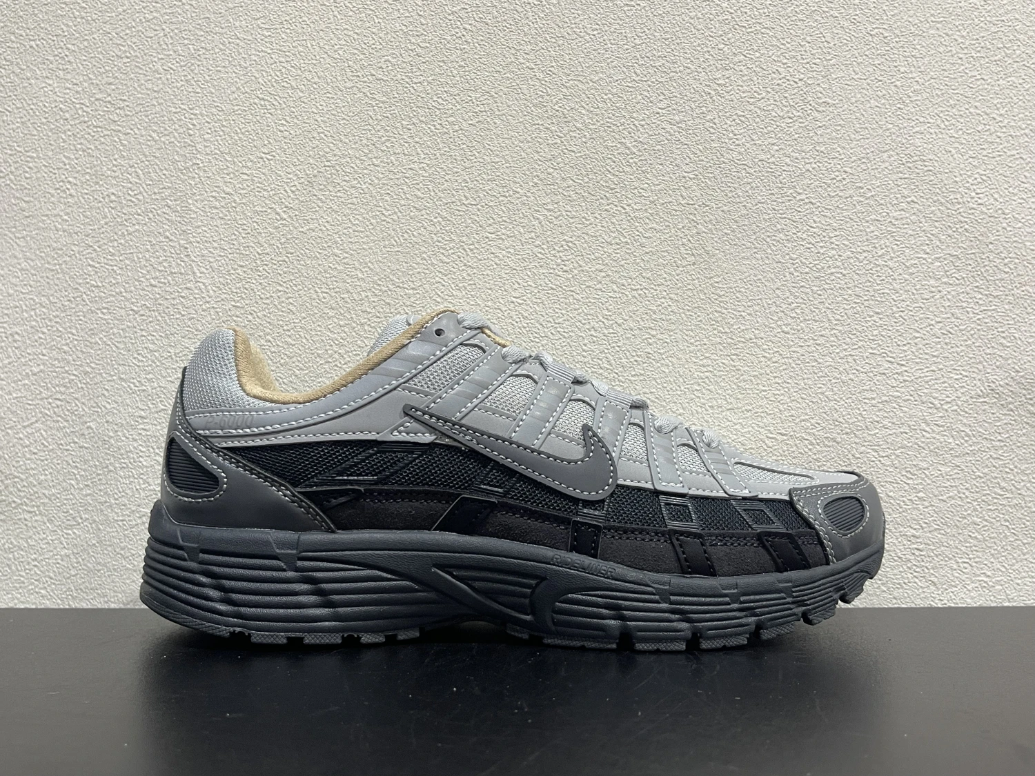 Nike Bomberman Series Sneakers – Light Grey, Charcoal Grey & Sand Beige