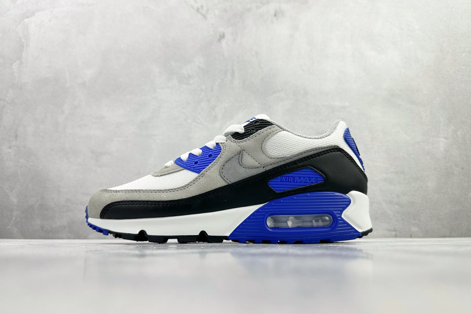 Nike Air Max 90 – White, Grey & Royal Blue