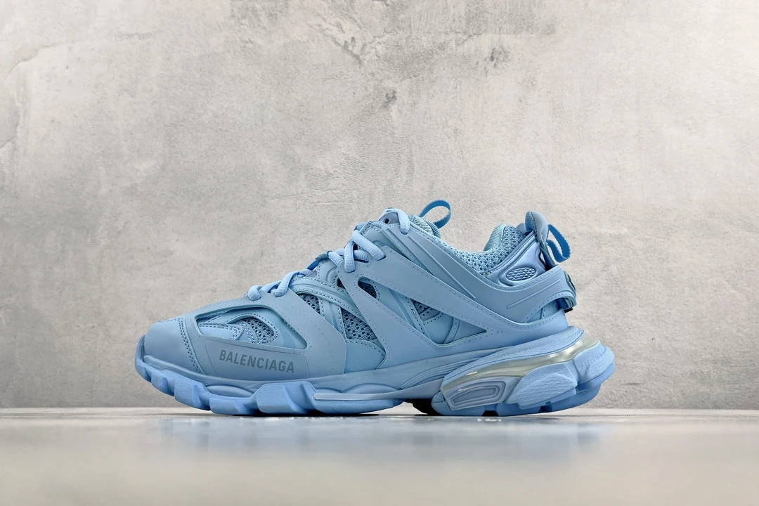 Balenciaga Defender Sneaker Baby Blue Monochrome Luxury Trail ShoeBA