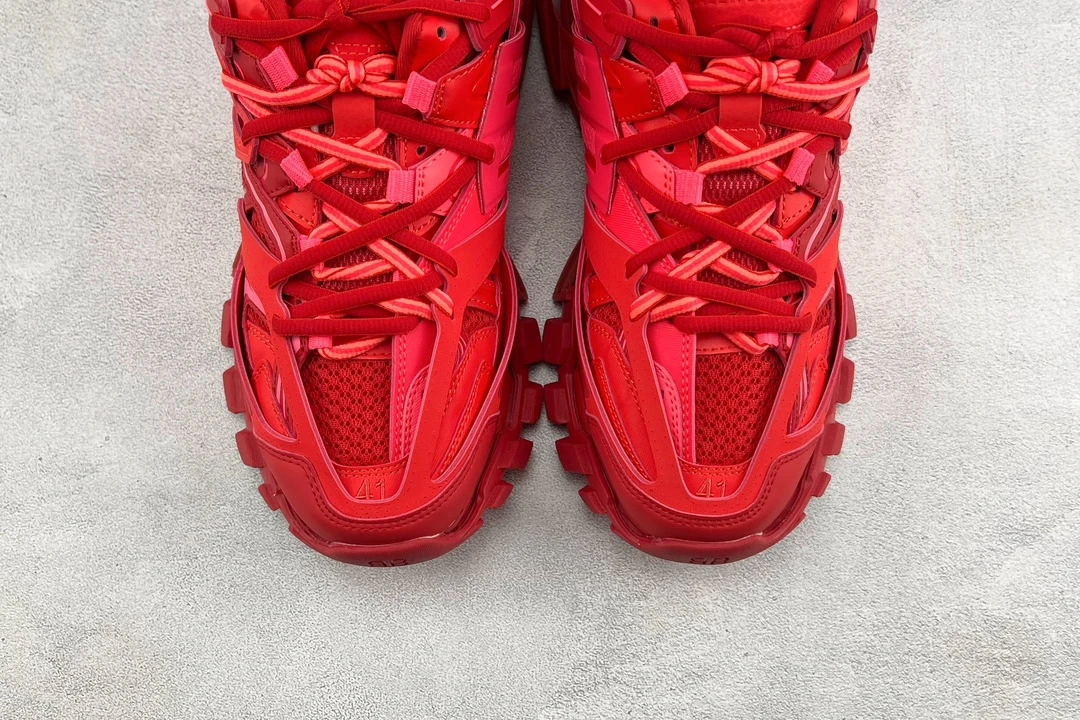 Balenciaga Defender Sneaker Triple Red Luxury Trail Shoe