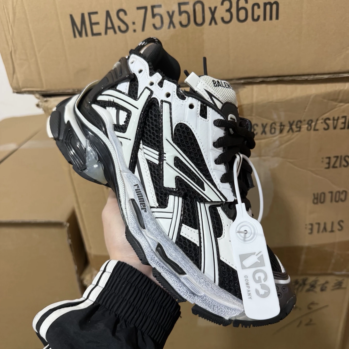 Balenciaga Track Sneaker – Black & White Edition