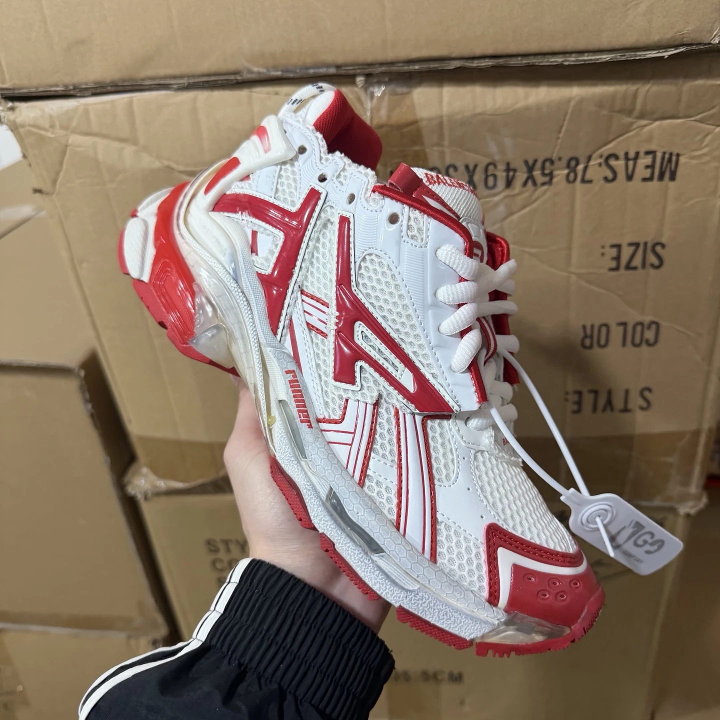 Balenciaga Track Sneaker – White & Red Edition