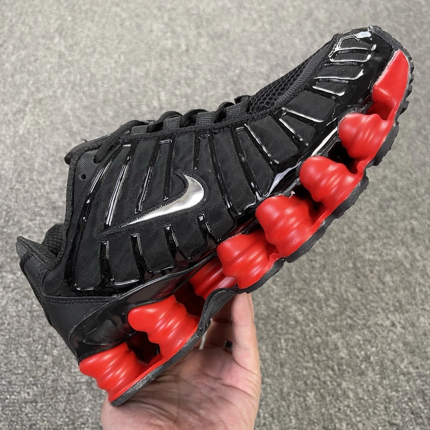 Nike Shox TL – Black, Metallic Silver & Red