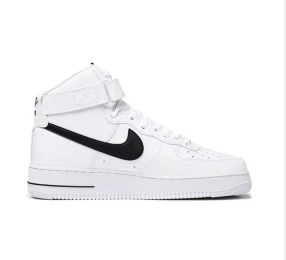 Nike Air Force 1 Mid '07 White Black Swoosh Sneakers