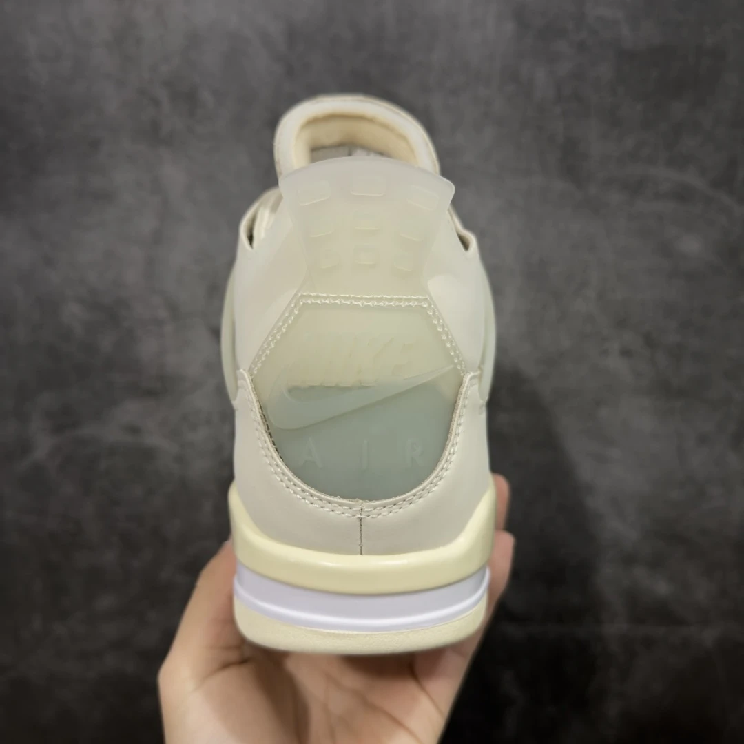 Nike Air Jordan 4 Retro Sneakers – Sail Cream Off-White