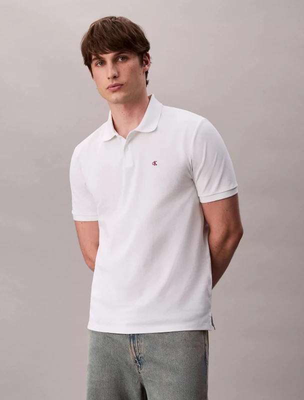 Calvin Klein Jeans Men’s White Polo Shirt