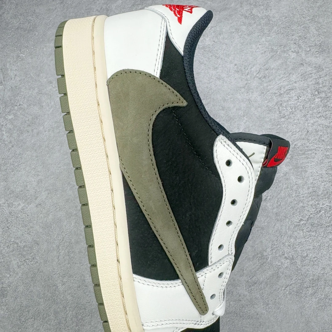 Air Jordan 1 Low x Travis Scott Sneakers – White Black Olive