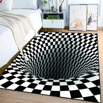 3D Vortex Illusion Rug