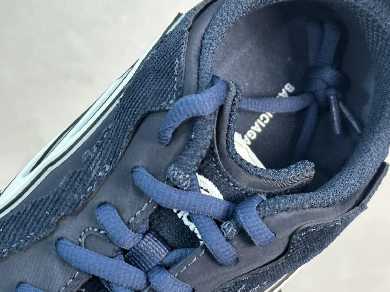 Balenciaga Midnight Navy Designer Runner Sneakers