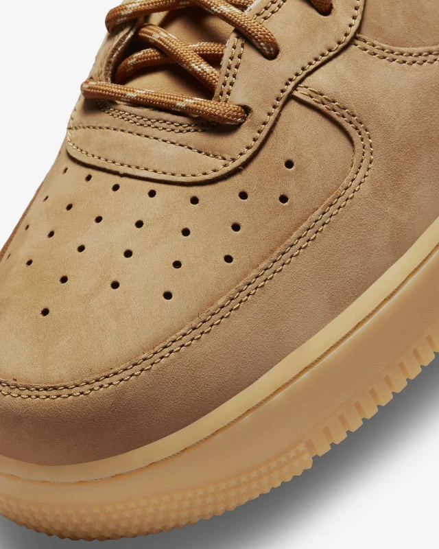 Nike Air Force 1 Mid '07 Flax Wheat Nubuck Sneakers