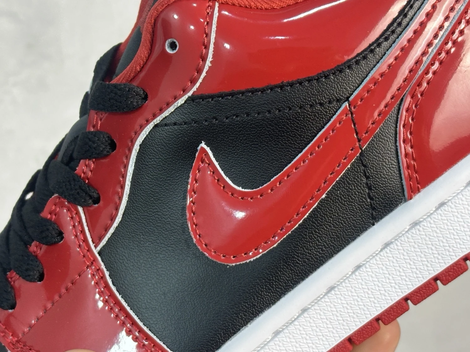 Air Jordan Low – Red & Black Statement Sneakers