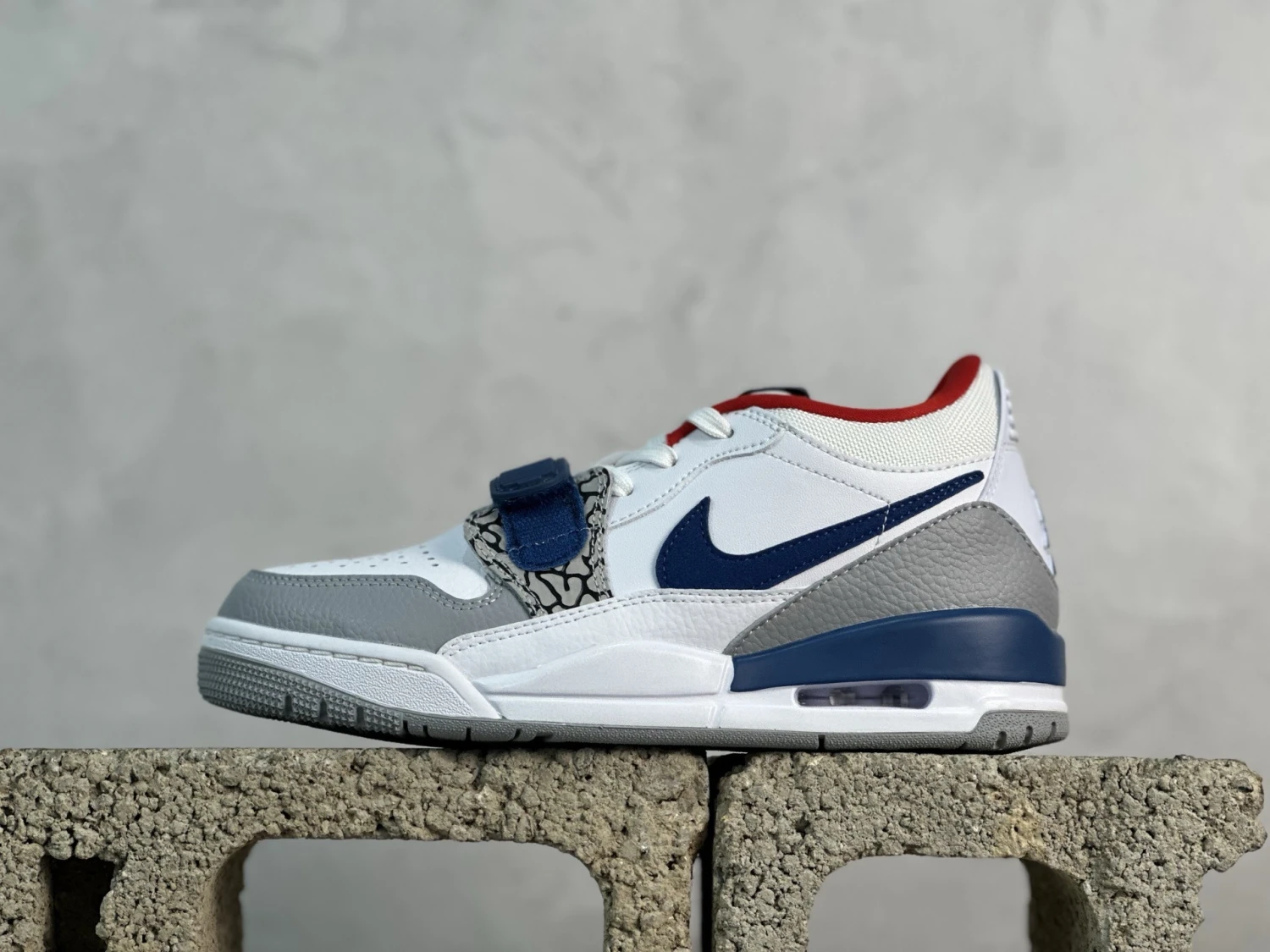 Air Jordan Legacy 312 Low "White Grey Navy Red" Premium Sneakers