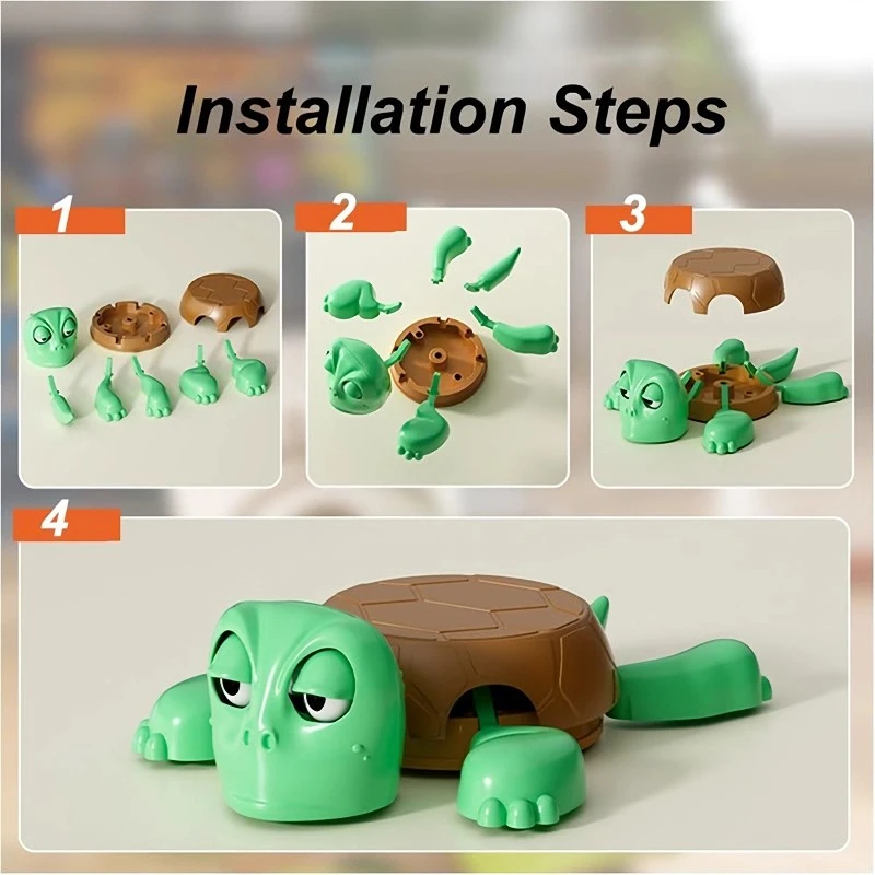 Funny 3D Panicked Turtle Coaster