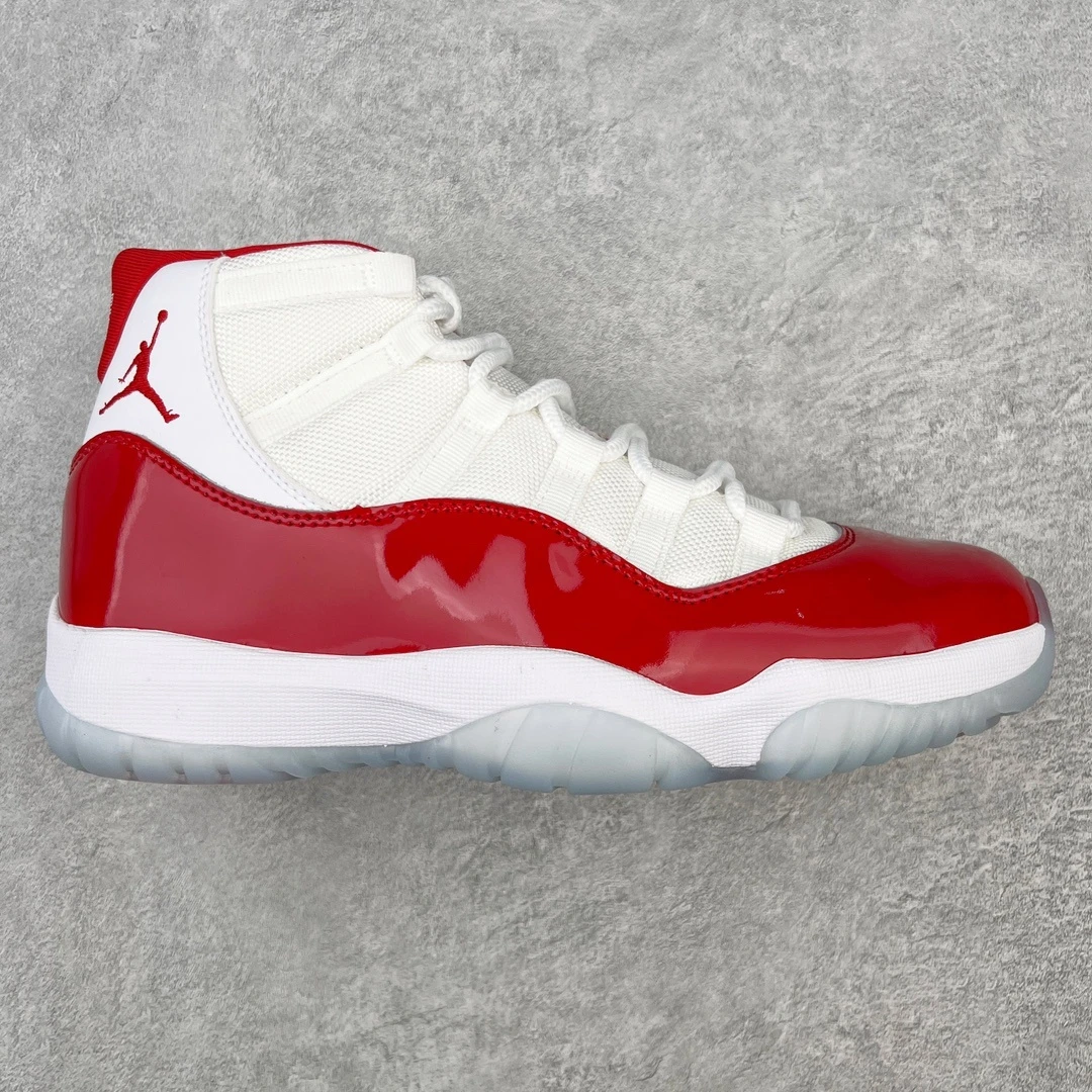 Air Jordan 11 Low "White & Varsity Red" Premium Sneakers