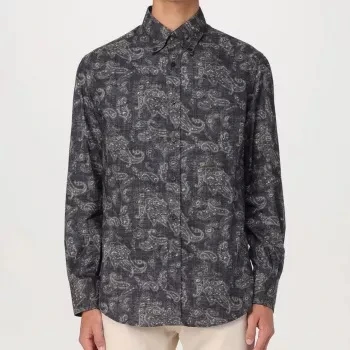 Brunello Cucinelli Cotton Shirt with Paisley Design