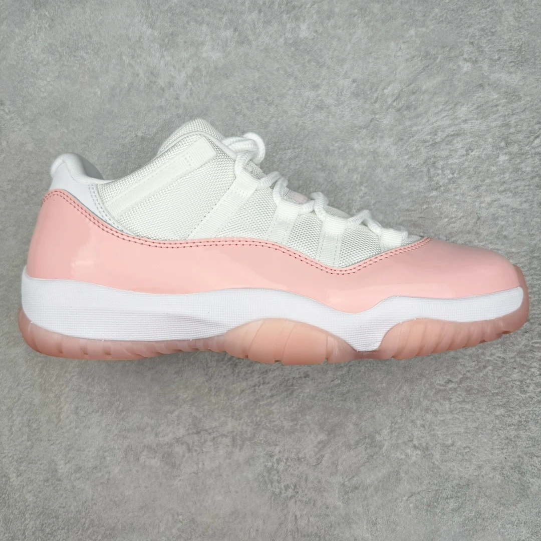 Air Jordan 11 Low "White & Soft Pink" Premium Sneakers