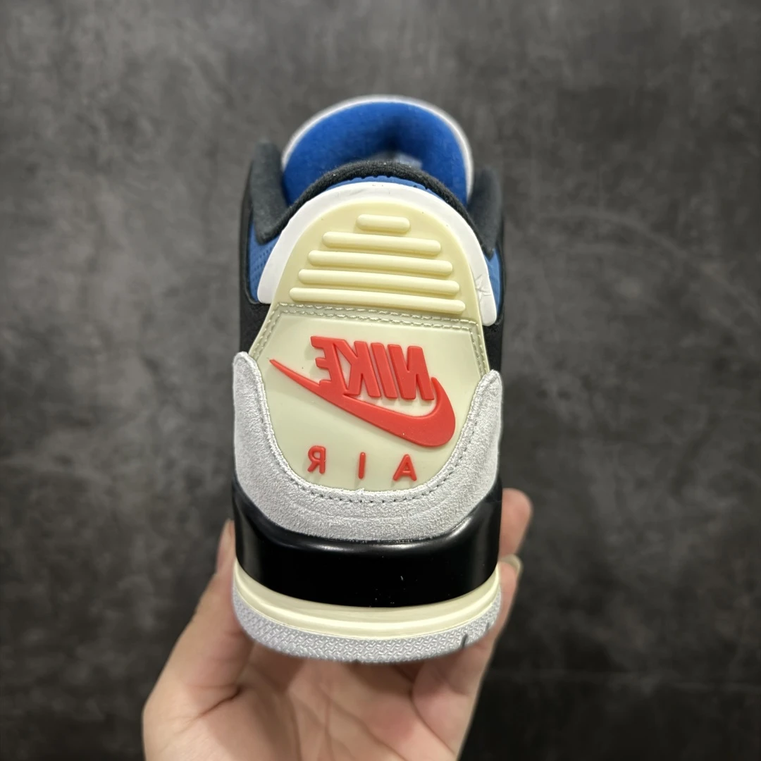 Air Jordan 4 Retro Sneakers – Black White Military Blue Red