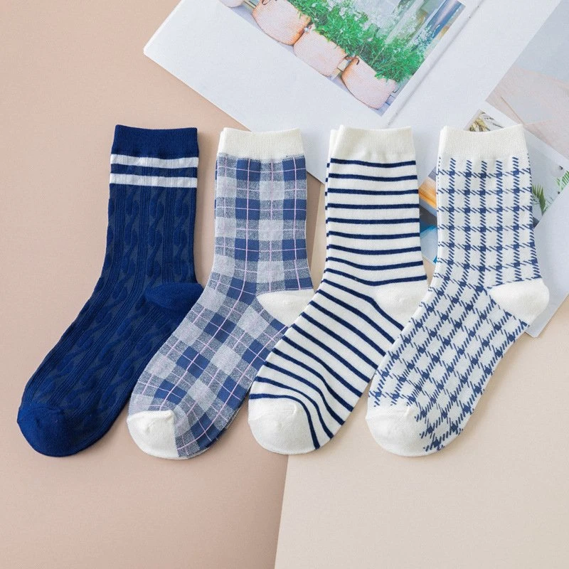Women’s Striped Cotton Crew Socks