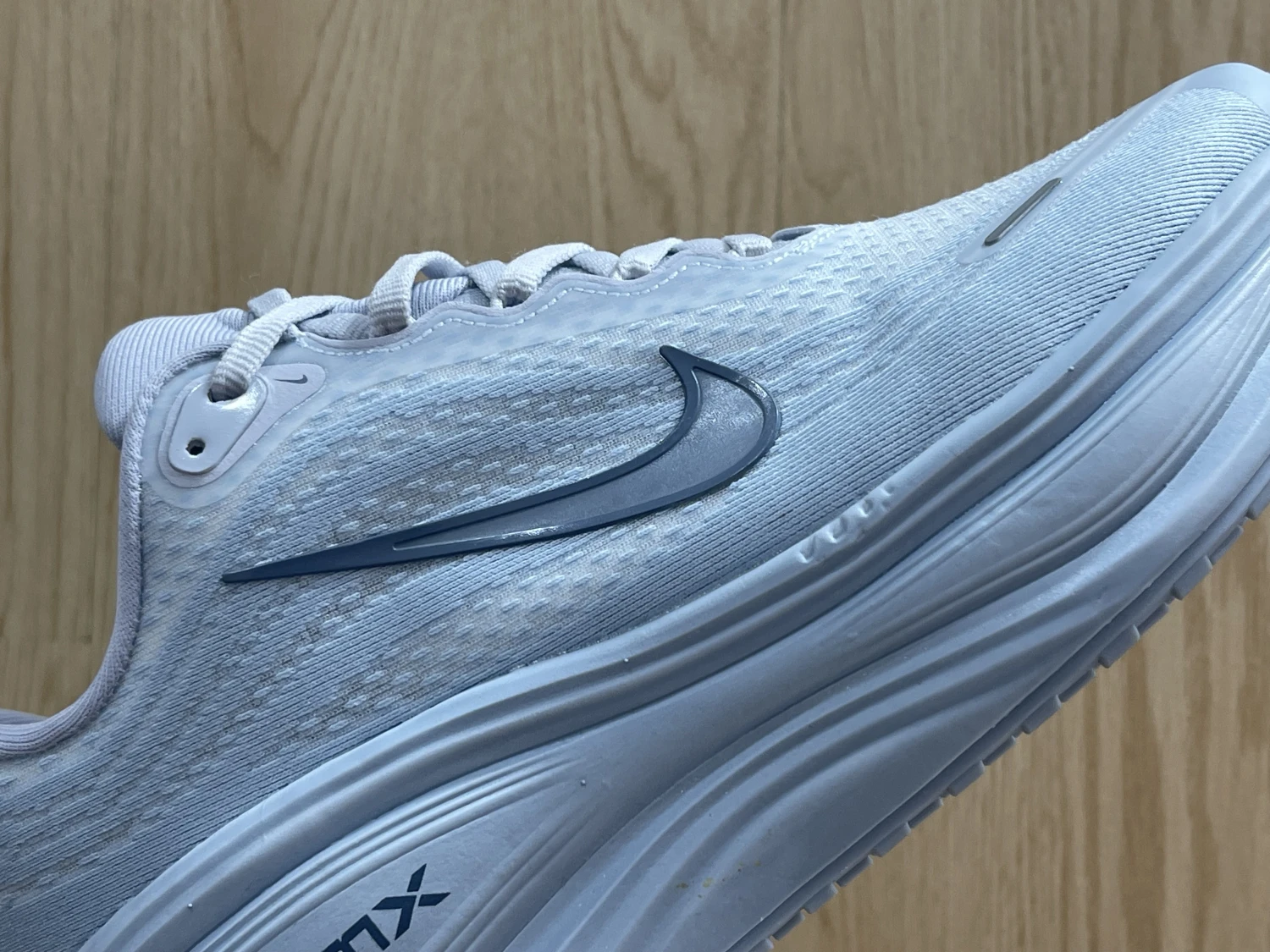 Nike ZoomX Running Sneakers – Triple White Silver Edition