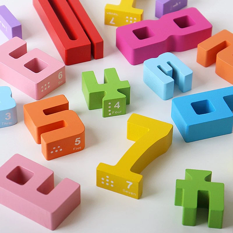 Montessori Wooden Number Puzzle Toy