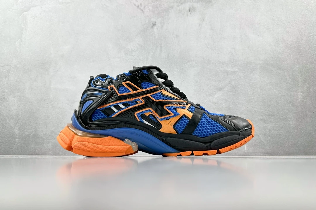 Balenciaga 3XL Black Blue Orange Designer Sneaker