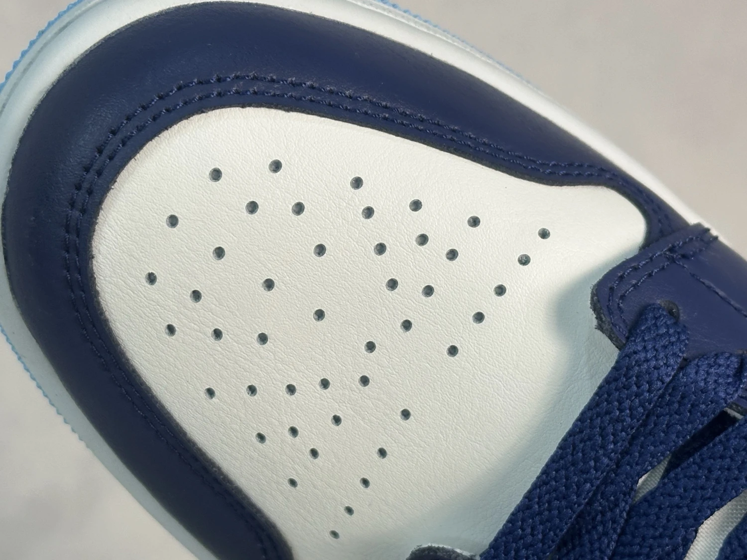 Air Jordan Low – Navy Blue, Sky Blue & White Sneakers
