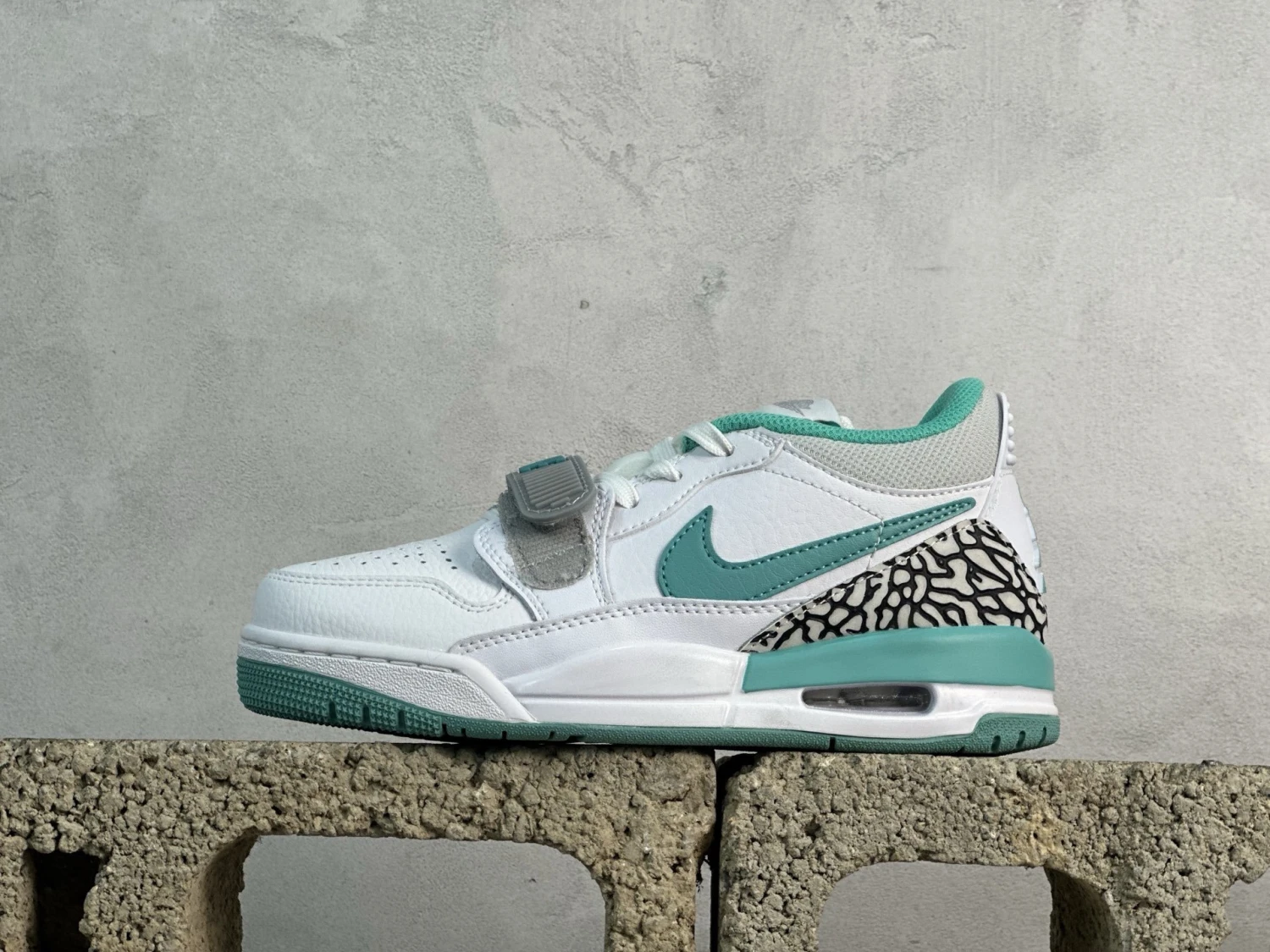Air Jordan Legacy 312 Low "White, Grey & Turquoise" Premium Sneakers