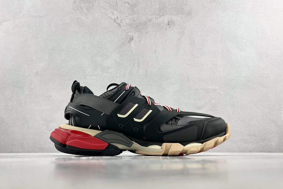 Balenciaga Track Sneaker – Black & Beige Edition