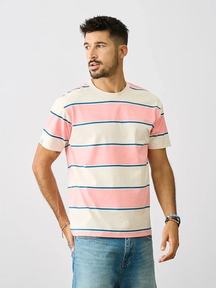 Men's Summer Oversized Striped T-Shirt