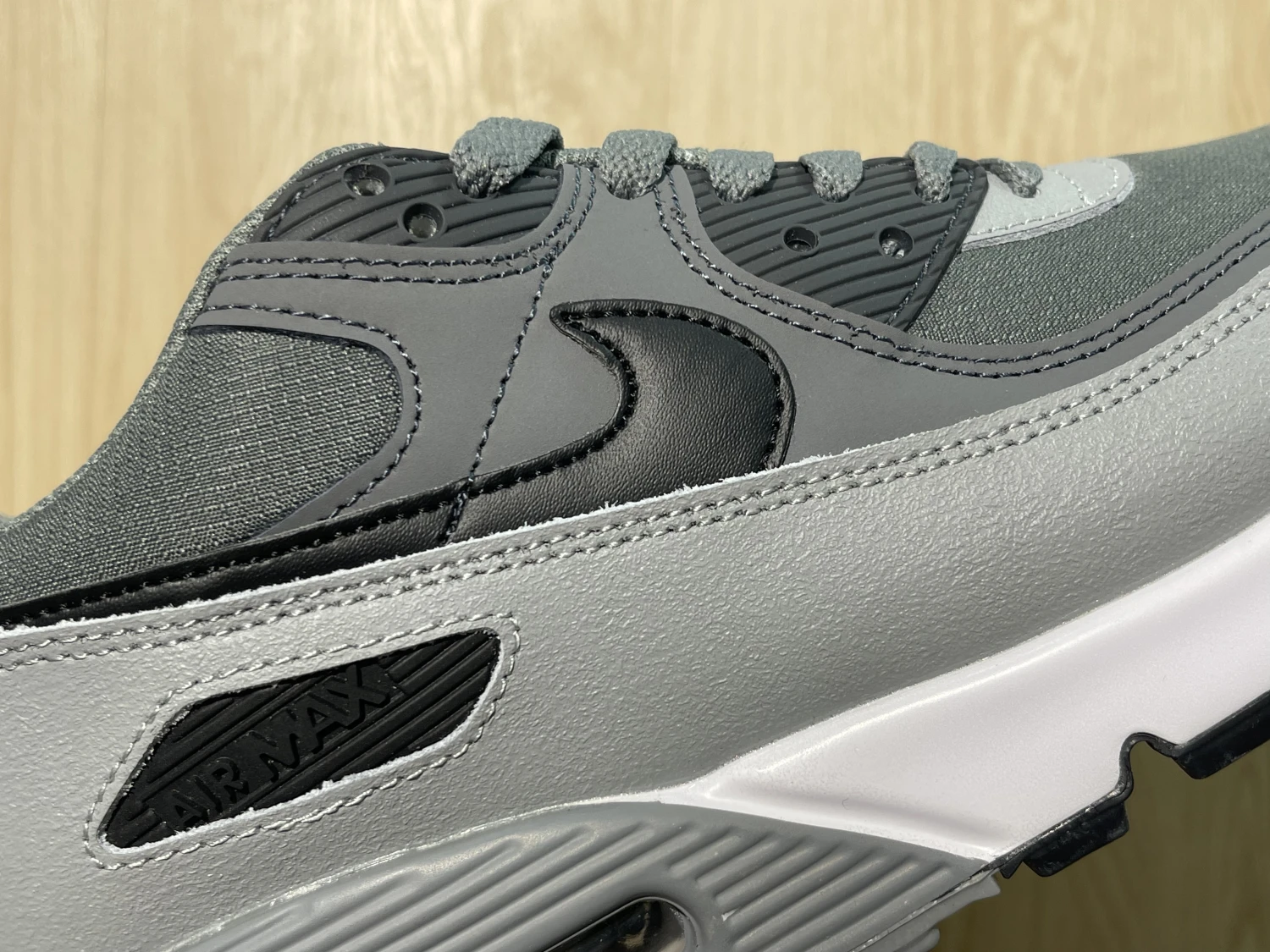 Nike Air Max 90 Grey Black Sneakers – Classic Smoke Grey Lifestyle Running Shoes