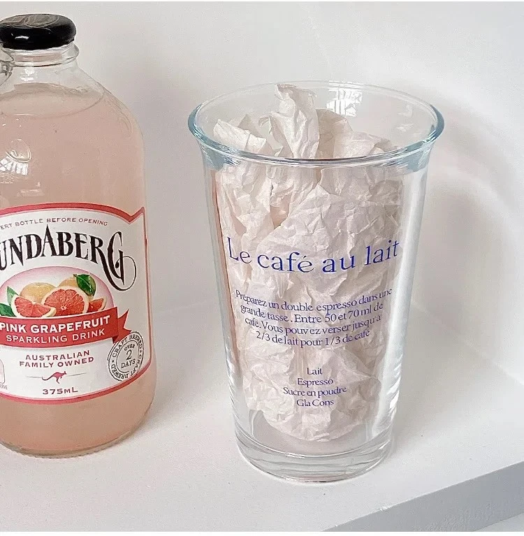 350ML Clear Glass Coffee Mug