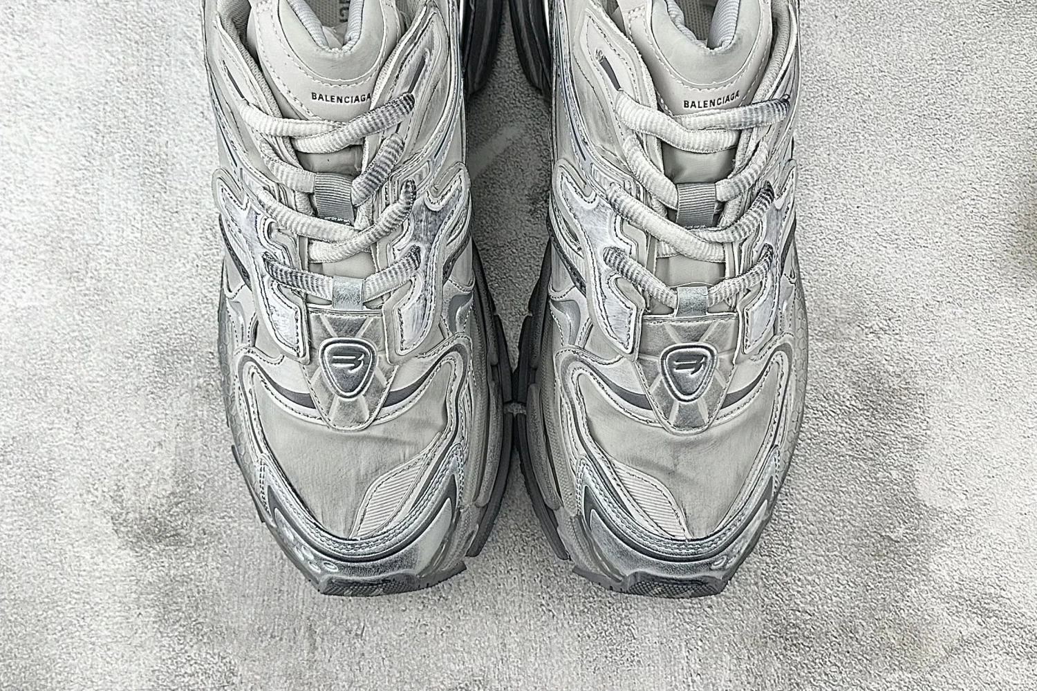 Balenciaga Triple S Ice Grey Monochrome Luxury Designer Sneaker