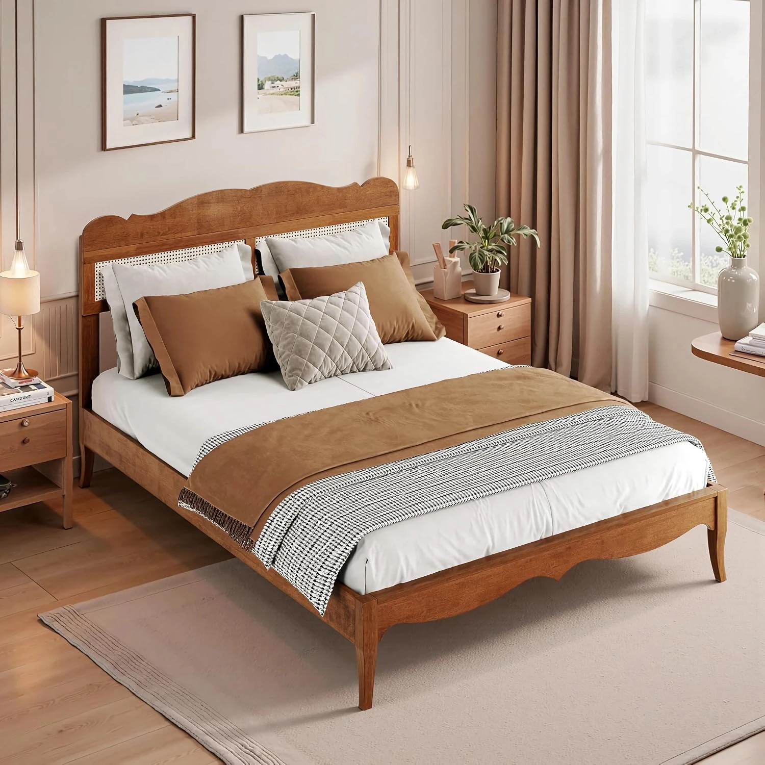 Rattan Queen Bed Frame