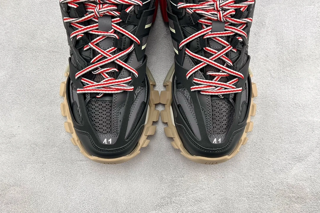 Balenciaga Track Sneaker – Black & Beige Edition