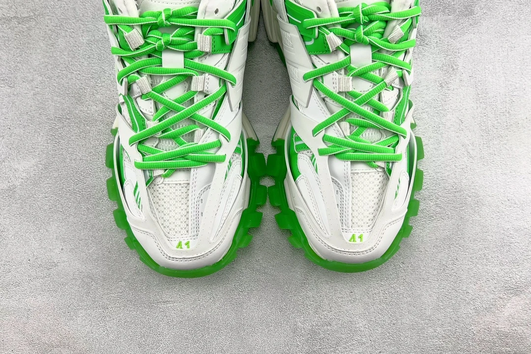 Balenciaga Track Sneaker – White & Neon Green Edition