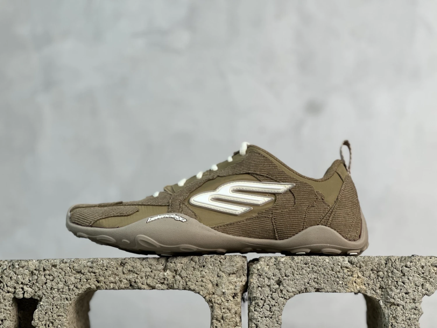 Balenciaga Earth Brown & Cream Designer Runner Sneakers