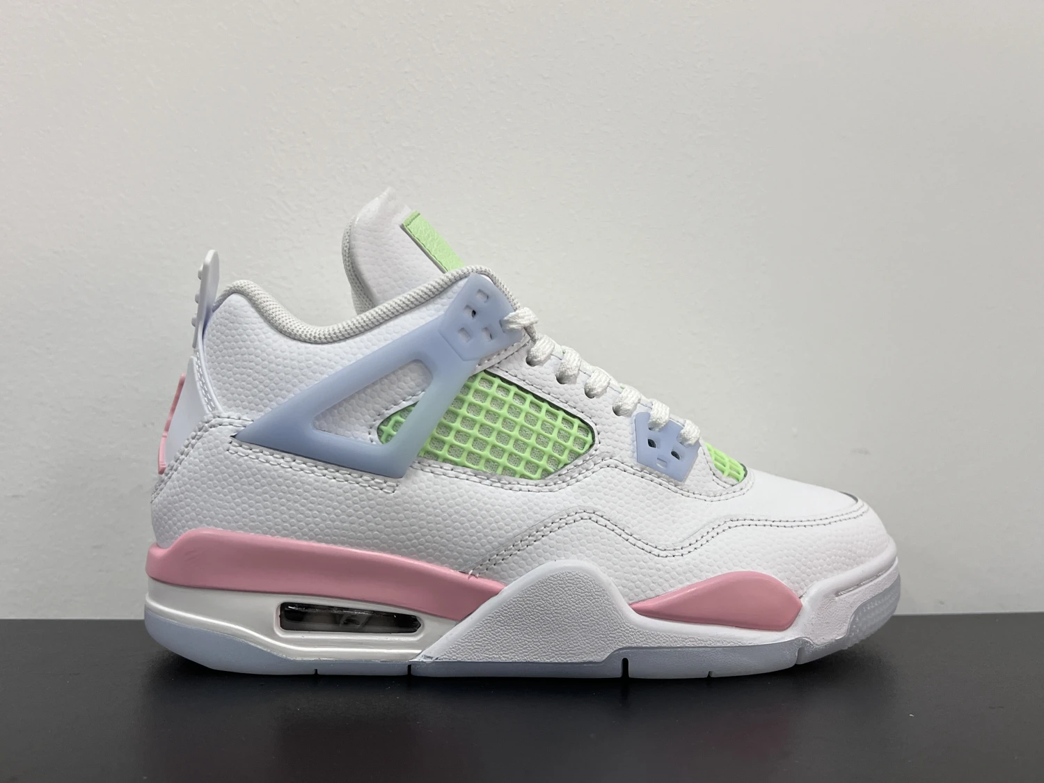 Air Jordan 4 Retro Pastel Glow White Pink Mint Green Premium Basketball Streetwear Sneakers for Men and Women