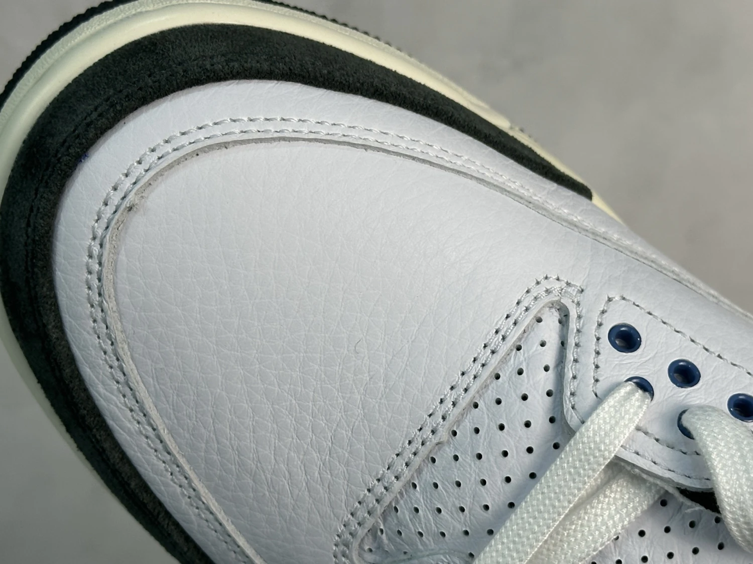 Air Jordan 3 "White Black Grey" Premium Sneakers