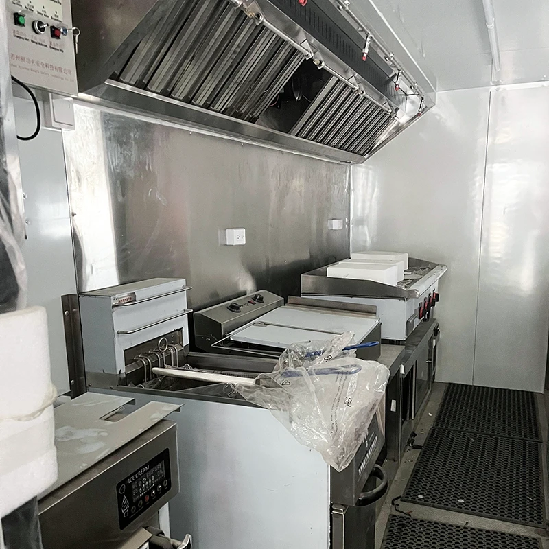 Luxury Pink Mobile Food Trailer with Full Service Window Setup