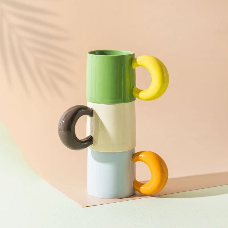 Contrasting Color Ceramic Mug