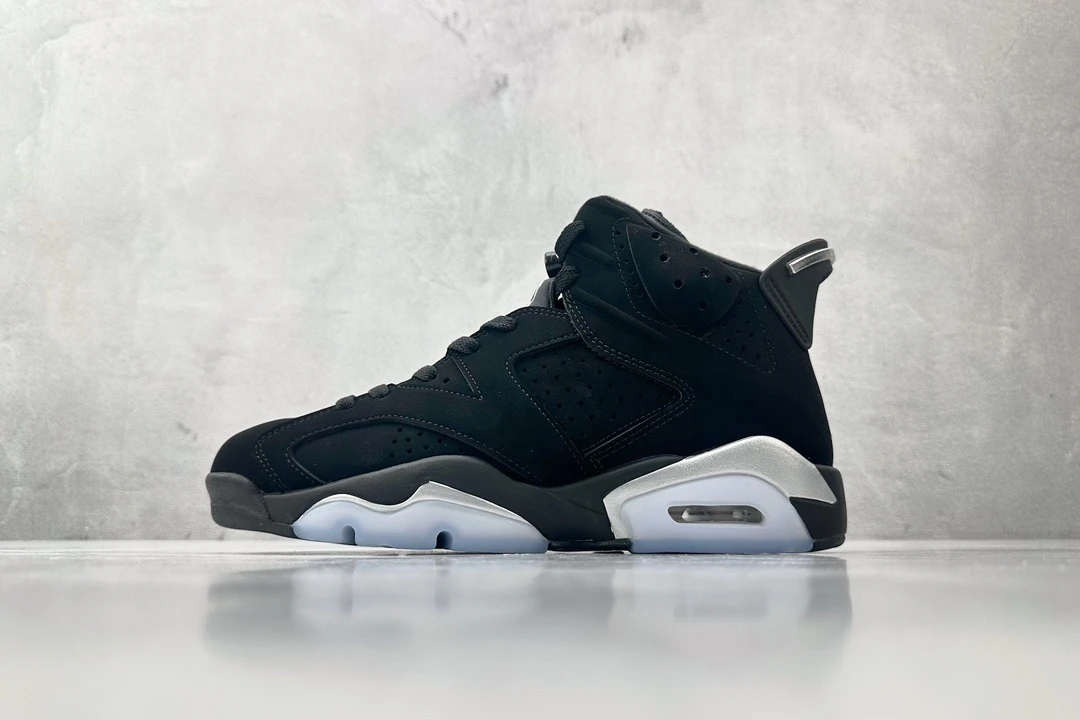 Air Jordan 6 "Triple Black" Premium Basketball Sneakers