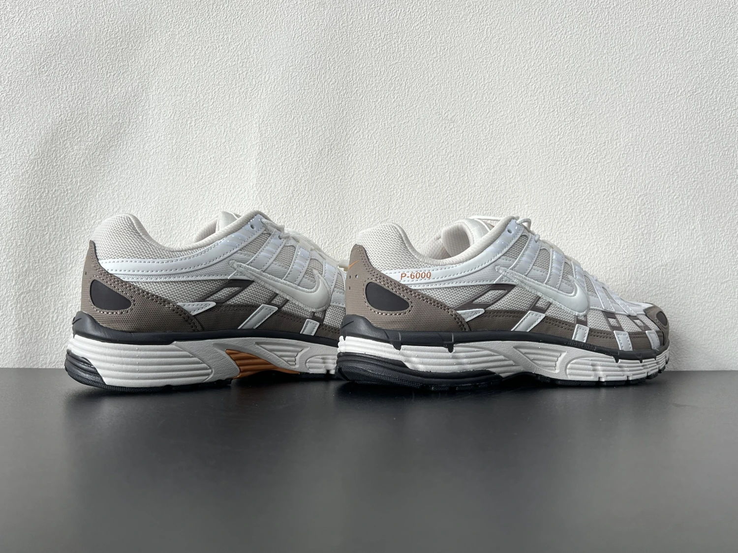 Nike P-6000 White Brown Running Sneakers – Retro Lifestyle Sports Shoes