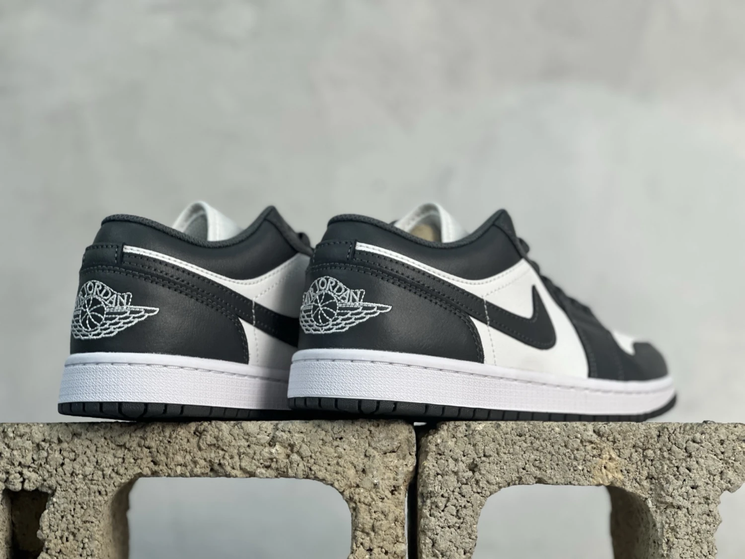 Air Jordan Low – Black, White & Charcoal Grey Sneakers