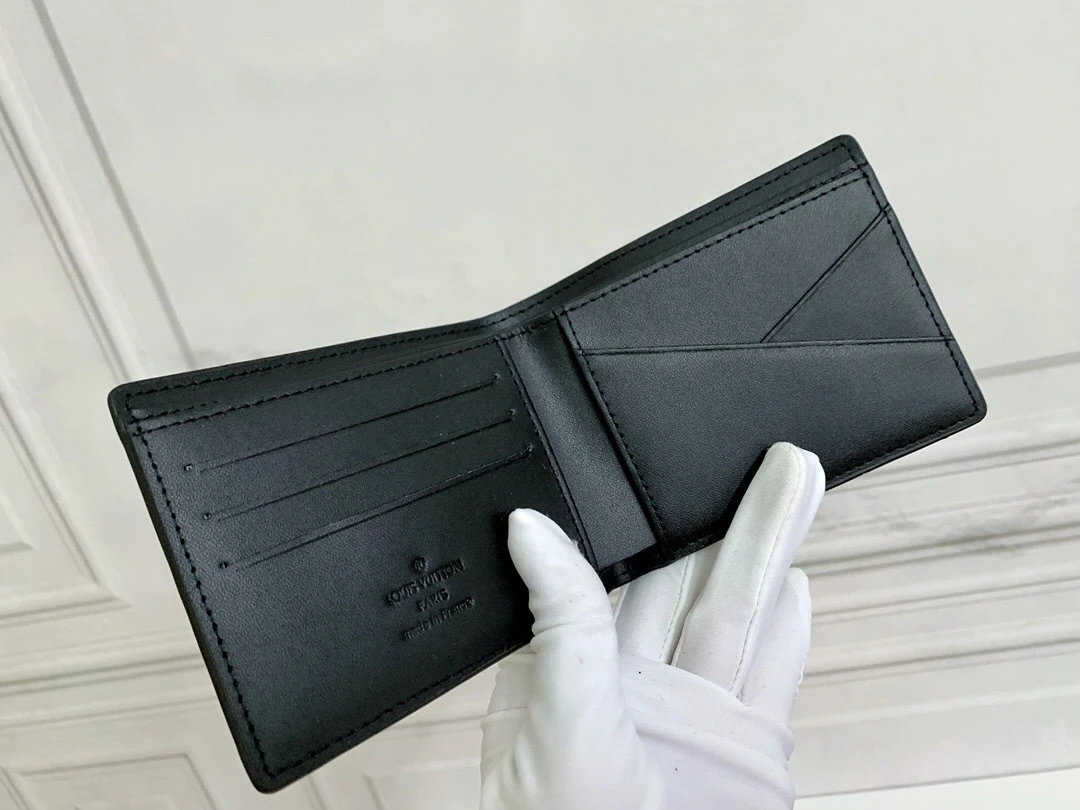 Louis Vuitton Multiple Wallet in Classic Black Monogram Shadow Leather